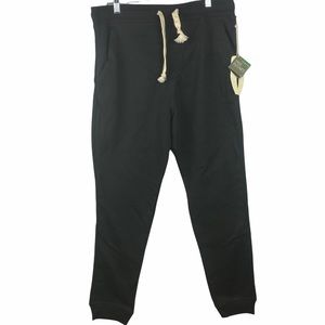 Free Planet Men's Black Drawstring Jogger Pants Size L